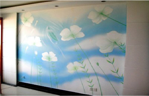 嘉善画墙绘怎么画好白云的蓬松感？