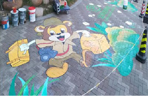 嘉善夏季画地面彩绘会遇到的问题