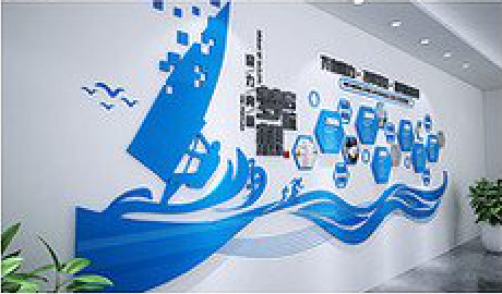 嘉善海浪主题文化墙如何设计？