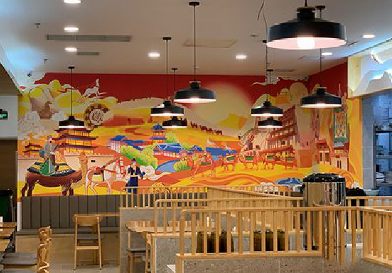 嘉善商业空间彩绘介绍。