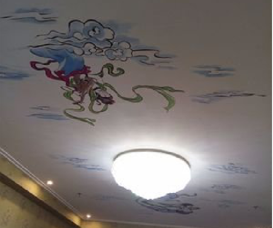 嘉善如何快速绘制天花板上的手绘墙？