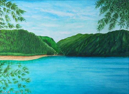 嘉善在墙绘中，如何绘画绿水青山？